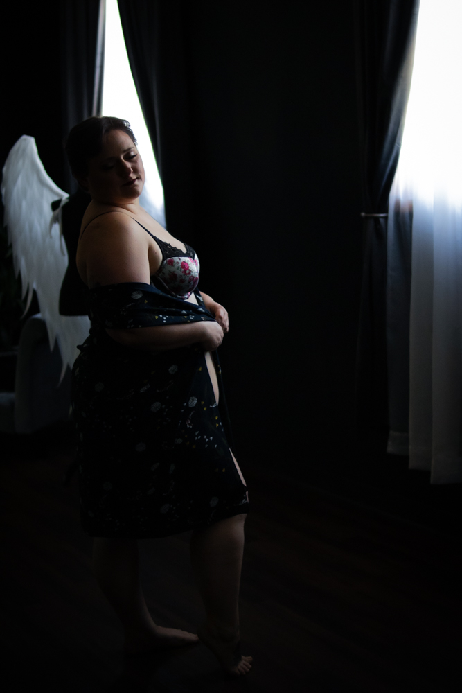 Allie after boudoir session